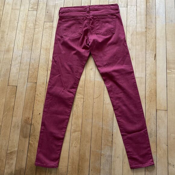 Flying Monkey Women’s 27 Stretch Skinny Jegging Jeans Burgundy - Picture 2 of 12